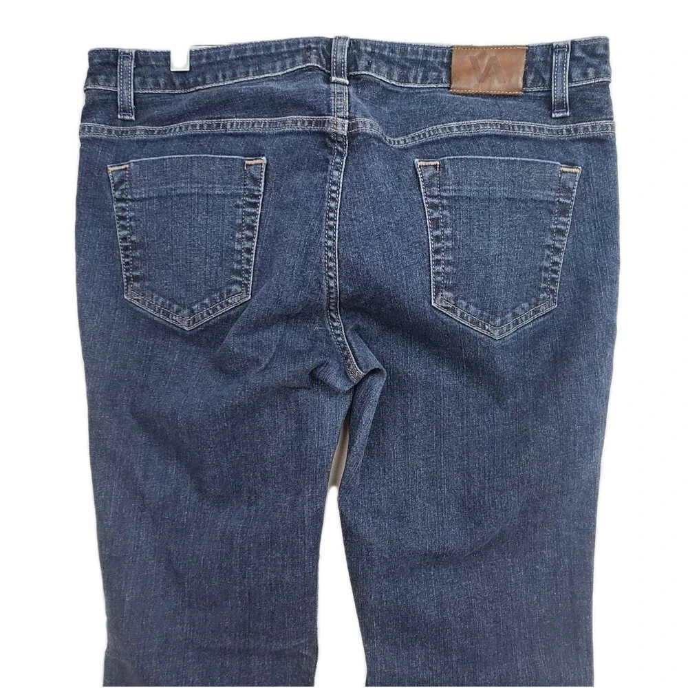 Victor Alfaro women's bootcut jeans, size 10, dark wash blue‎